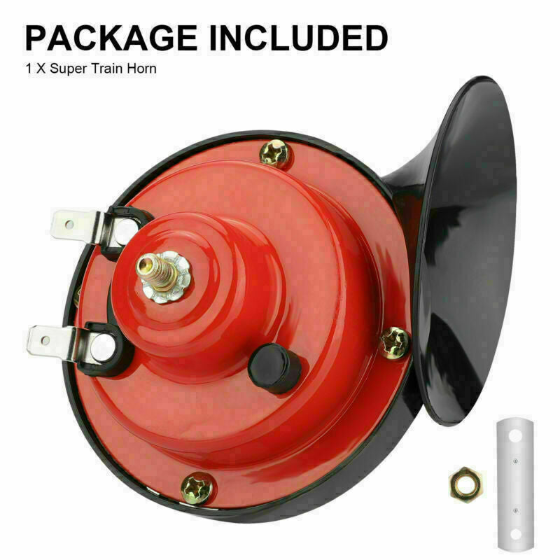 12V 300DB Super Loud Train Horn Waterproof For Motorcycle Car Truck SUV Boat US