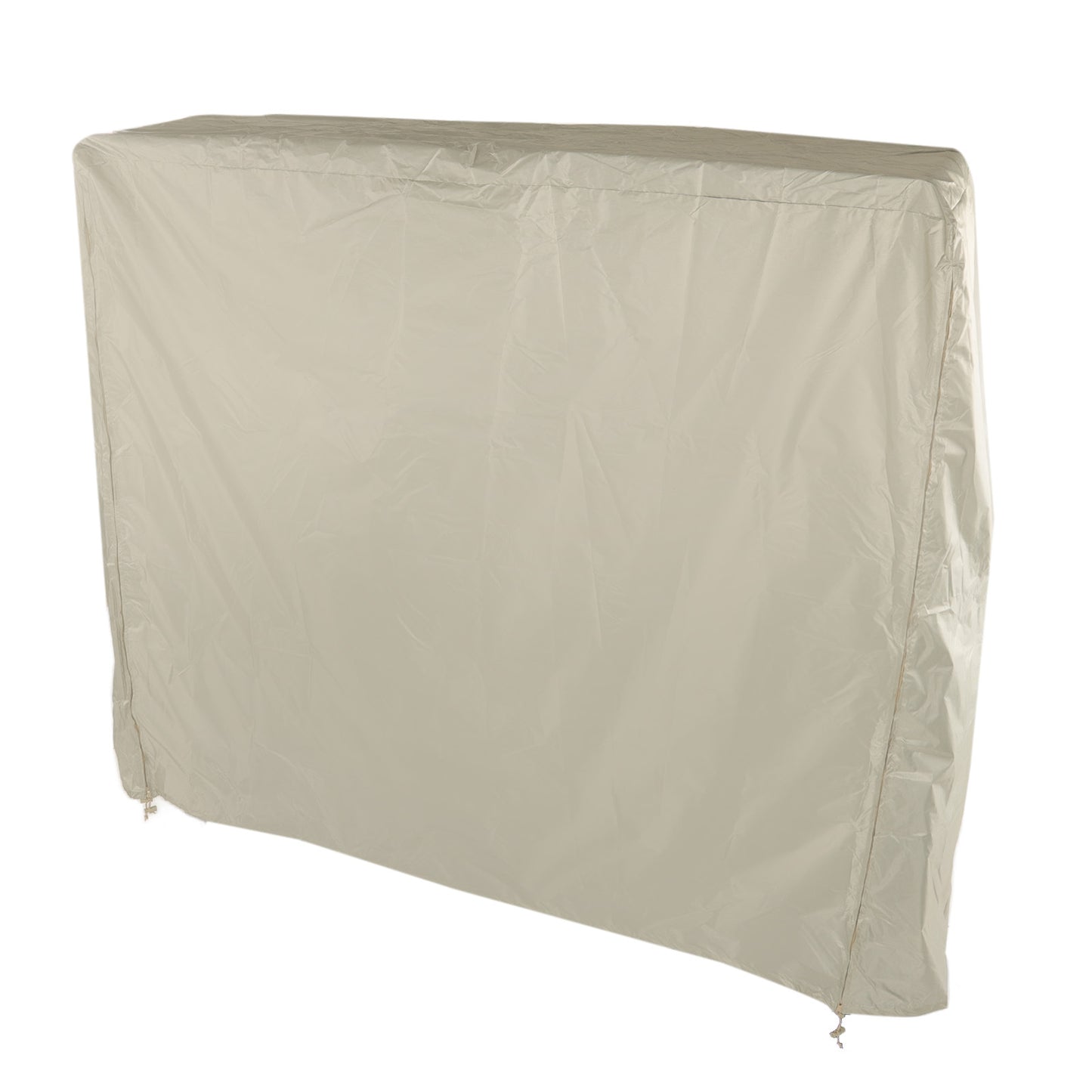 Table Tennis Table Dust Cover 190 Silver Coated Polyester Taffeta Courtyard Patio Waterproof Table Tile Cover with Zipper Beige 155x75x144cm