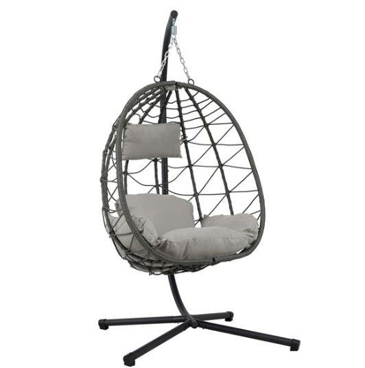 Indoor And Outdoor Swing Chairs, Hanging Basket Chairs With Stands Suitable For Bedrooms, Living Rooms, Balconies, Patios